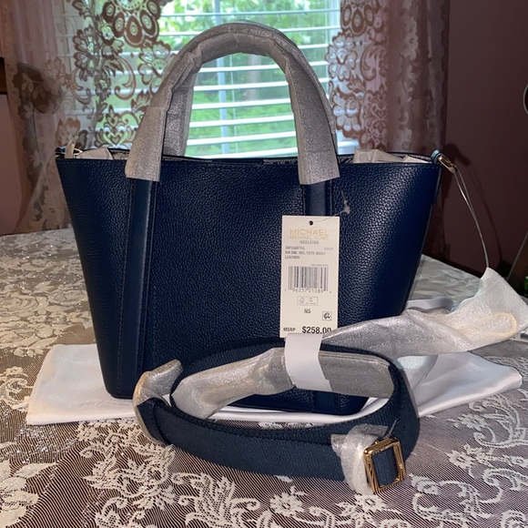 MICHAEL KORS HADLEIGH SM LEATHER TOTE CROSSBODY WITH DUST BAG NWT - Picture 8 of 15